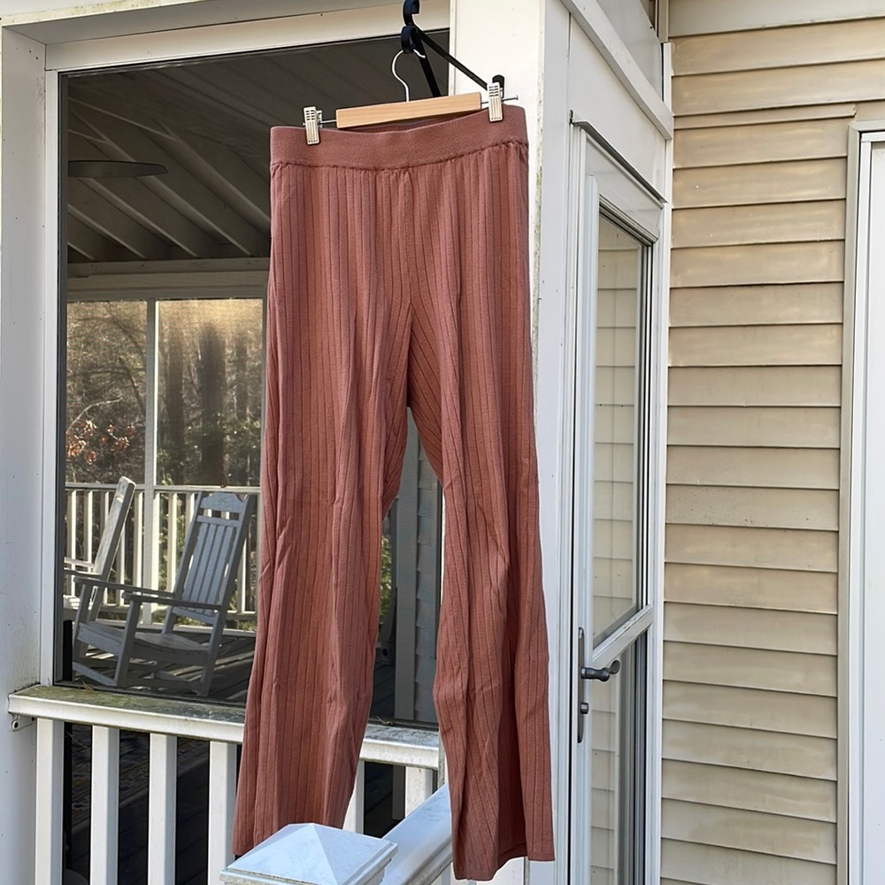 90s Straight-Leg Sweater Pants